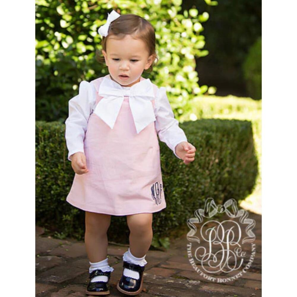 The Beaufort Bonnet Company Girls Worth Avenue White Beatrice Bow Blouse 3T